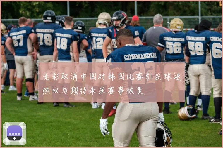 竞彩取消中国对韩国比赛引发球迷热议与期待未来赛事恢复